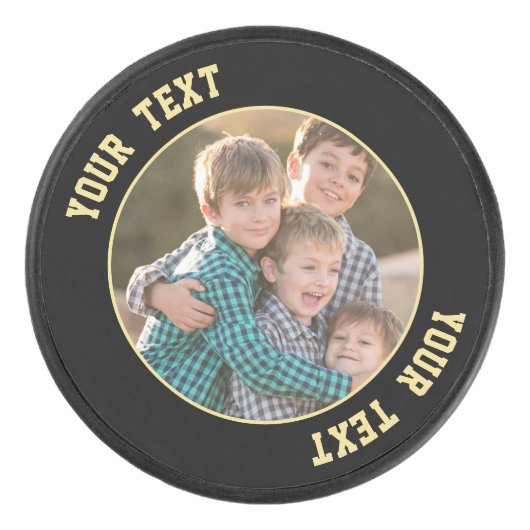 独自の誕生日を作成する父の日フォトセルフィー アイスホッケーパック (正面)