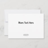 独自の誕生日サンキューカード サンキューカード (裏面)