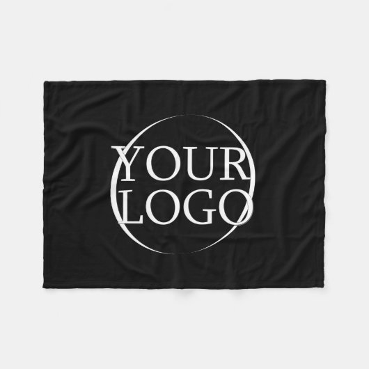 独自の誕生日ブラックのモダンエレガント作成 フリースブランケット (正面(横))