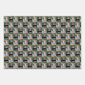 独自の誕生日写真名の作成 ラッピングペーパーシート (正面3)