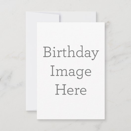 8.9cm x 12.7cmフラットサンキューカード (正面)