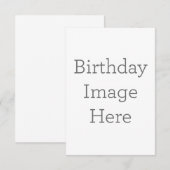 8.9cm x 12.7cmフラットサンキューカード (正面/裏面)