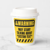 独自の警告作成!~について話し始めるかもしれない 紙コップ (正面)