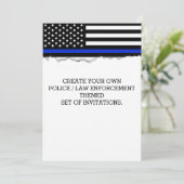 独自の警察旗を作成するルックカスタム 招待状 (スタンド正面)