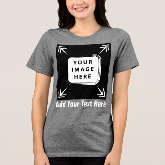 独自の贈りカスタム物をパーソナライズされた作成 トライブレンドＴシャツ (正面)