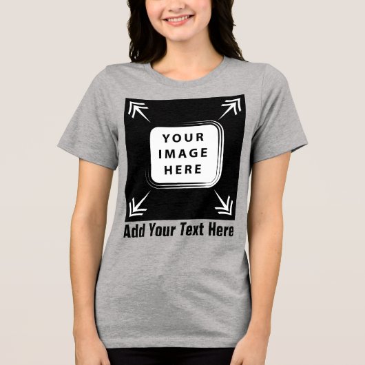 独自の贈りカスタム物をパーソナライズされた作成 トライブレンドＴシャツ (正面)