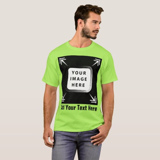 独自の贈りカスタム物をパーソナライズされた作成 Tシャツ (正面フル)