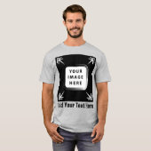 独自の贈りカスタム物をパーソナライズされた作成 Tシャツ (正面フル)