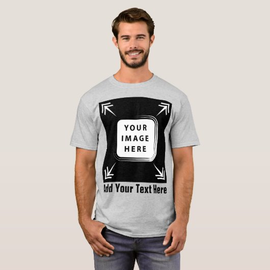 独自の贈りカスタム物をパーソナライズされた作成 Tシャツ (正面フル)