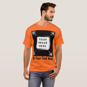 独自の贈りカスタム物をパーソナライズされた作成 Tシャツ (正面フル)