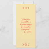 独自の赤いバラのパーチメントブックマークカードを作成する (裏面)