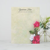 独自の赤と白のバラを作成 (スタンド正面)