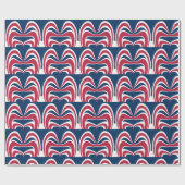 独自の赤と白を作成する ラッピングペーパー (フラット)