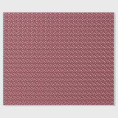 独自の赤と金ゴールドの雪片と羽毛を作成 ラッピングペーパー (フラット)