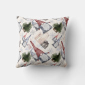 独自の赤と金ゴールドハイゲ格言村を作成 クッション (裏面)