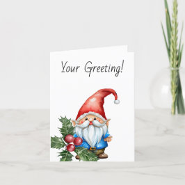 独自の赤と青のクリスマス格言を作成 シーズンカード