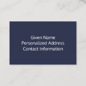 独自の赤のユニオンジャックを作成 名刺 (裏面)