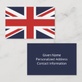 独自の赤のユニオンジャックを作成 名刺 (正面/裏面)