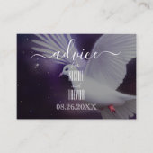 独自の超現実的な鳩を作絵を描成する アドバイスカード (正面)