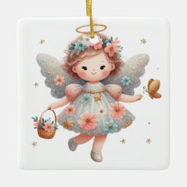 独自の踊りデイジー天使を作成 セラミックオーナメント