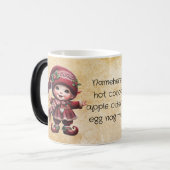 独自の踊りヴィンテージクリスマス格言の作成 モーフィングマグカップ (正面左)