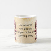 独自の踊りヴィンテージクリスマス格言の作成 モーフィングマグカップ (中央)