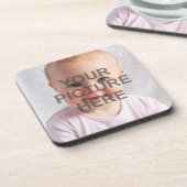 独自の追加フォトの作成カスタム コースター (左側)