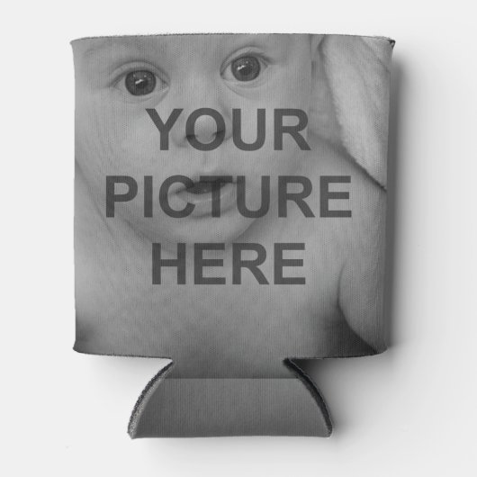 独自の追加フォトデザインロゴを簡単に作成 缶クーラー (正面)