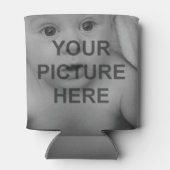 独自の追加フォトデザインロゴを簡単に作成 缶クーラー (裏面)