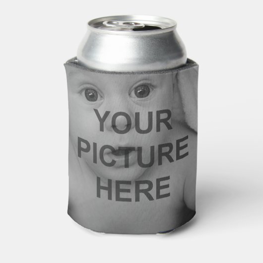 独自の追加フォトデザインロゴを簡単に作成 缶クーラー (缶裏面)