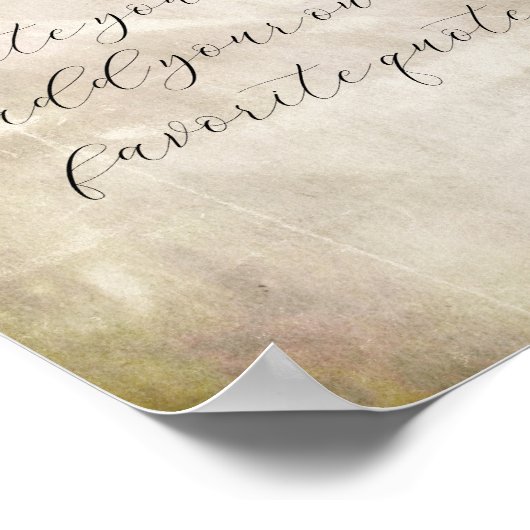 独自の追加文字を作成するヴィンテージスタイル ポスター (角)