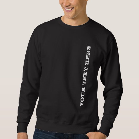 独自の追加文字テンプレートの作成Men's Basic スウェットシャツ (正面)