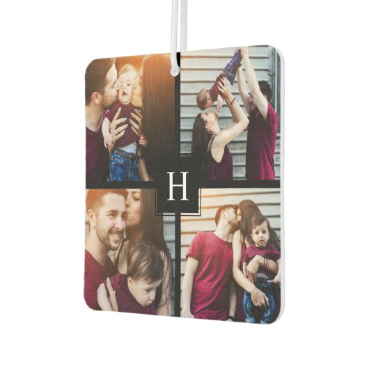 独自の追加 – 4フォトギャラリーパーソナライズされた カーエアーフレッシュナー (左)