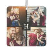 独自の追加 – 4フォトギャラリーパーソナライズされた カーエアーフレッシュナー (裏面)