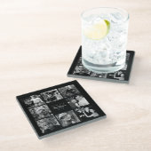 独自の追加- 8写真ギャラリー ガラスコースター (アングル)