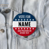独自の選挙デザインの作成 – クラシック選挙運動 缶バッジ (インサイチュ)