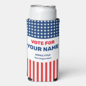 独自の選挙運動ギアの作成クール スリム缶クーラー (Seltzer正面)