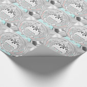 独自の都市のフローラモダンパターンを作成する ラッピングペーパー (角)