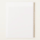 独自の金ゴールドとティール（緑がかった色）神秘的がん〔占星術の〕十二宮図の作成 プランナー手帳 (裏面)