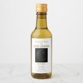 独自の金ゴールドを作成する星月 ワインラベル (正面)