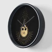 独自の金ゴールドを作成つるタロット 壁時計 (傾斜)