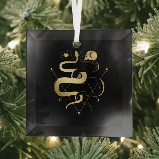 独自の金ゴールドアーキーン愛好家の作成タロット ガラスオーナメント (インサイチュ)