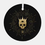 独自の金ゴールドアーキーン皇后タロットの作成 ガラスオーナメント (裏面)