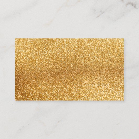 独自の金ゴールドグリッター名刺の作成 名刺 (裏面)