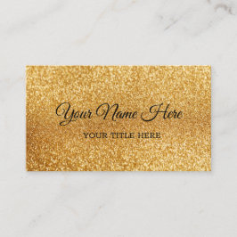 独自の金ゴールドグリッター名刺の作成 名刺