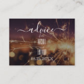 独自の金ゴールドスパーカーの作成 アドバイスカード (正面)