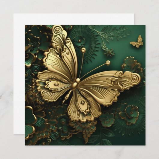 独自の金ゴールドバタフライをカスタム作成 (正面/裏面)