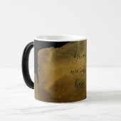 独自の金ゴールド塗り付け黒を作成 モーフィングマグカップ (正面左)