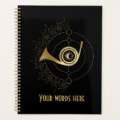 独自の金ゴールド難易度判断タロットの作成 プランナー手帳 (正面)