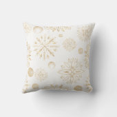 独自の金ゴールド雪と果実を作成 クッション (裏面)